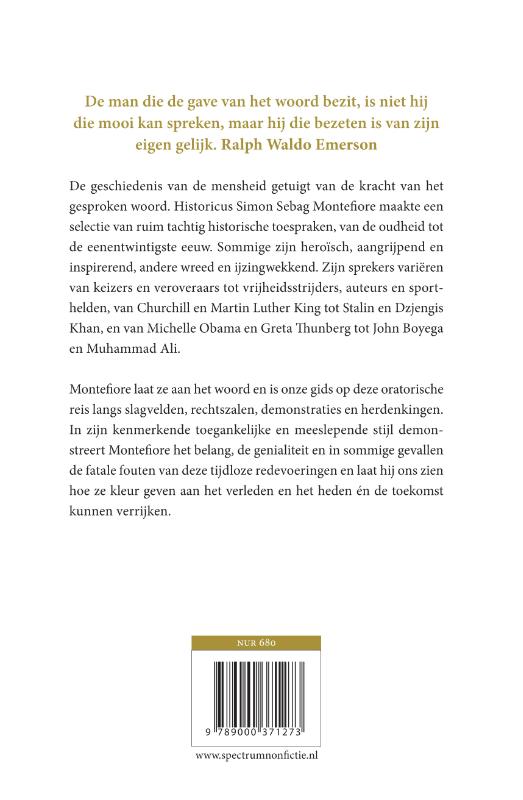Achterkant van Gesproken geschiedenis