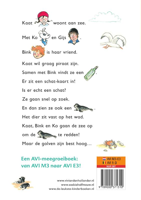 Achterkant van Piraat Kaat