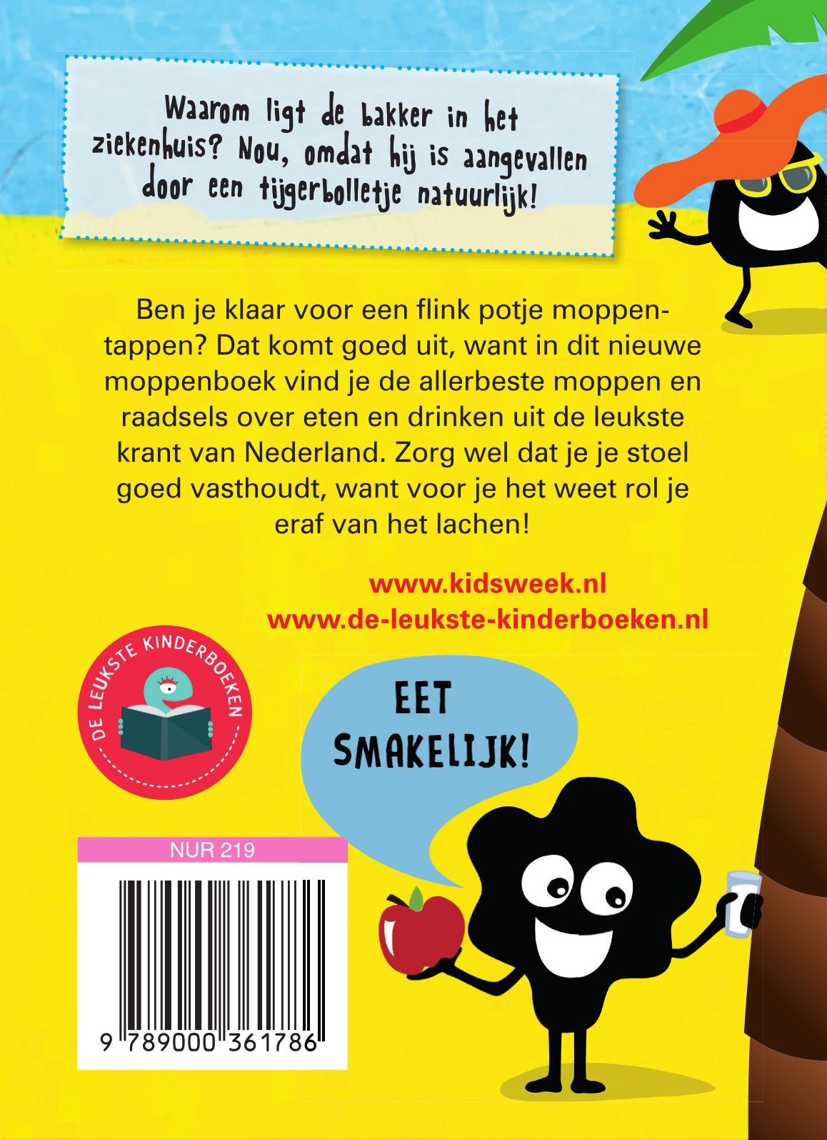 Achterkant van Eten en drinken