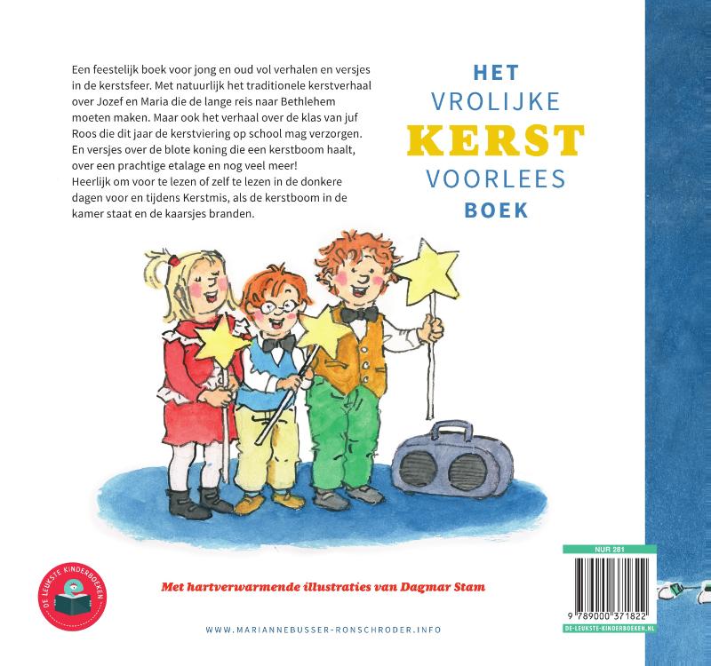 Achterkant van Het vrolijke kerstvoorleesboek