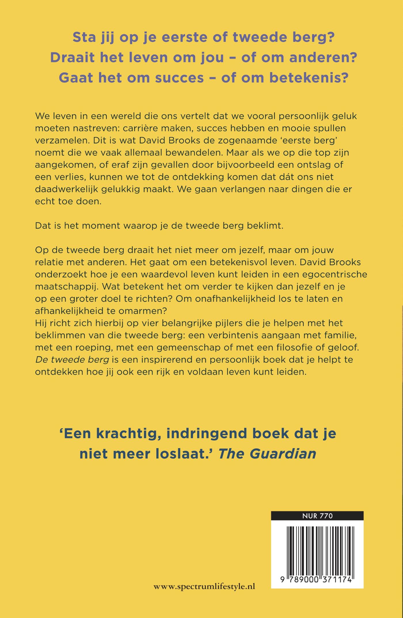 Achterkant van De tweede berg