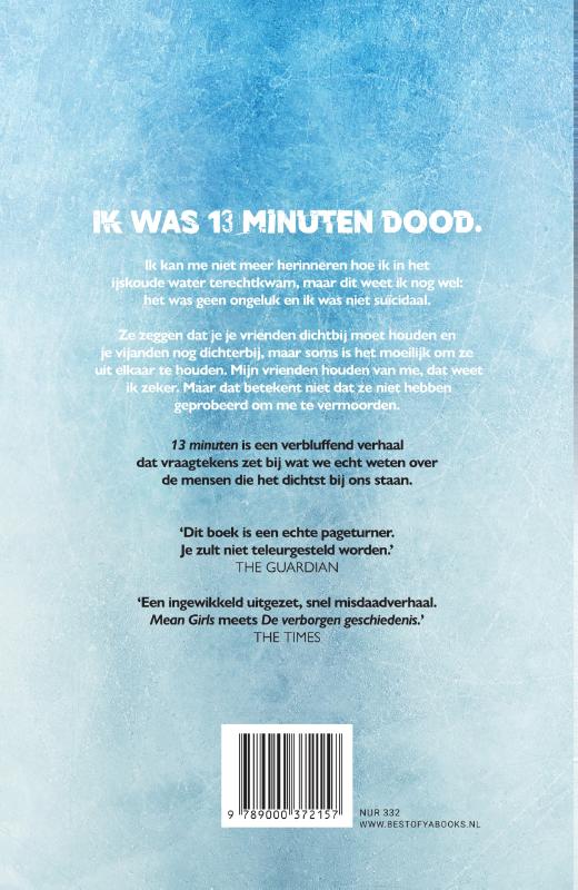 Achterkant van 13 minuten
