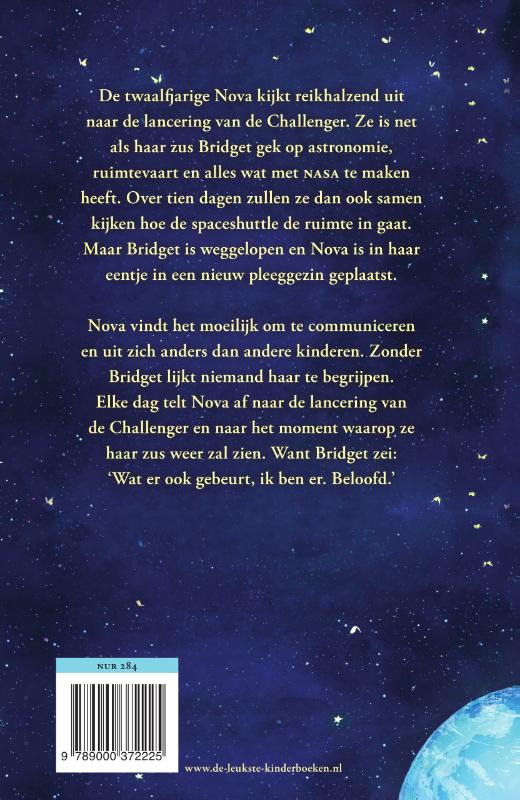Achterkant van In de ruimte is het stil