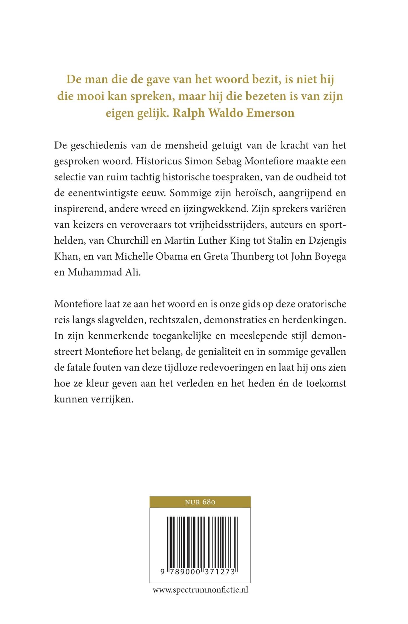 Achterkant van Gesproken geschiedenis
