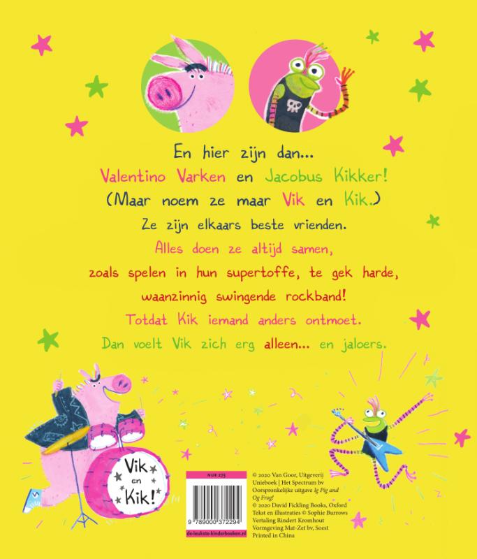 Achterkant van Vik en Kik