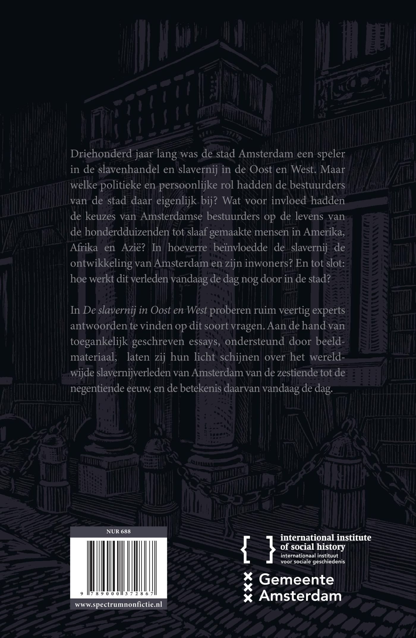 Achterkant van De slavernij in Oost en West