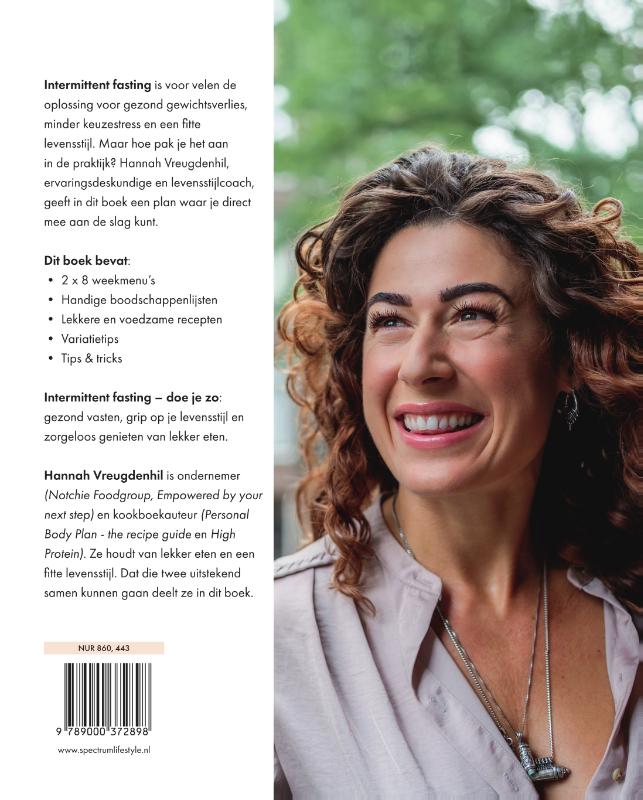 Achterkant van Intermittent fasting - doe je zo