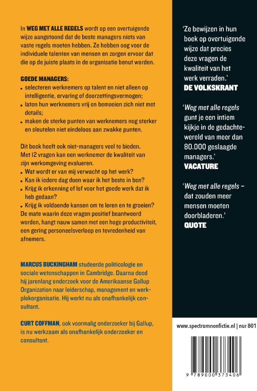 Achterkant van Weg met alle regels