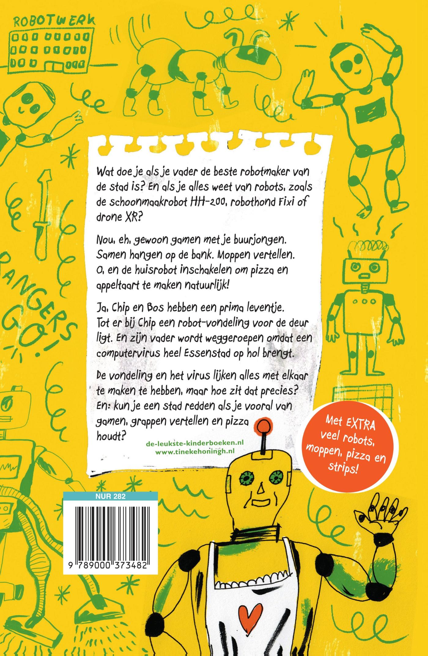 Achterkant van Roborangers!