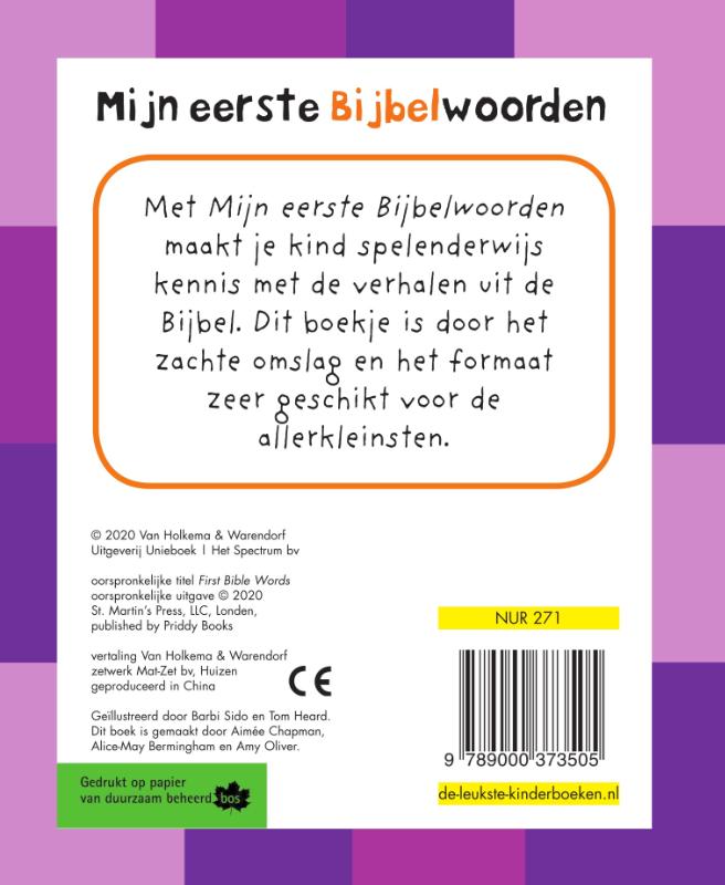 Achterkant van Mijn eerste Bijbelwoorden