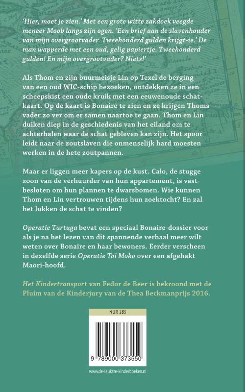Achterkant van Operatie Turtuga