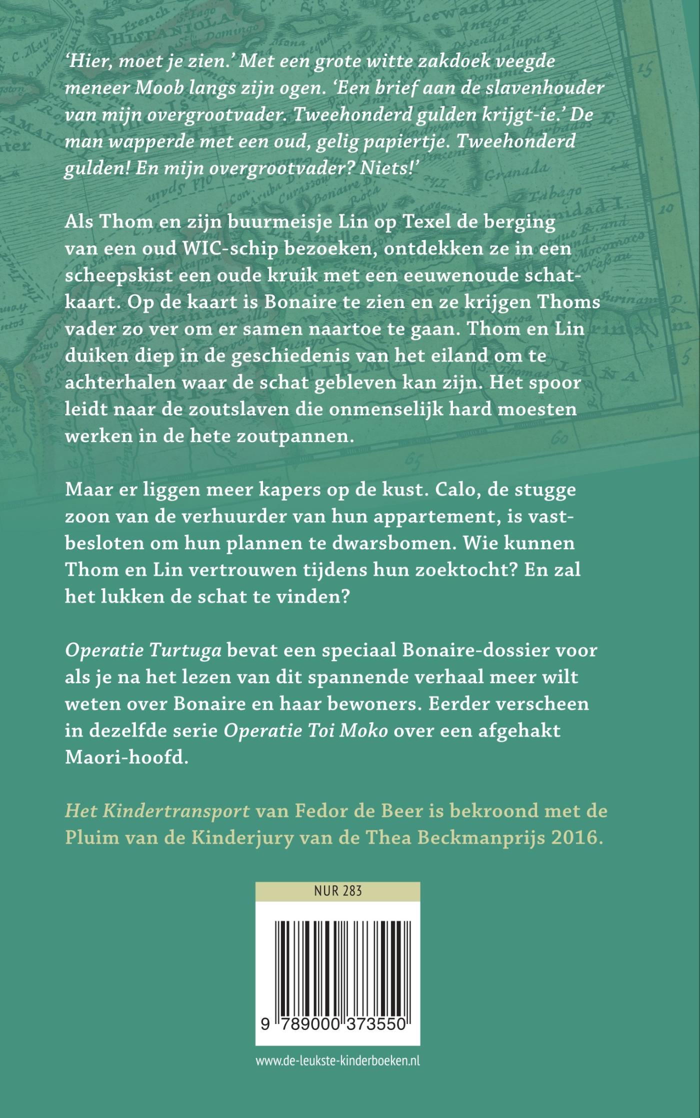 Achterkant van Operatie Turtuga