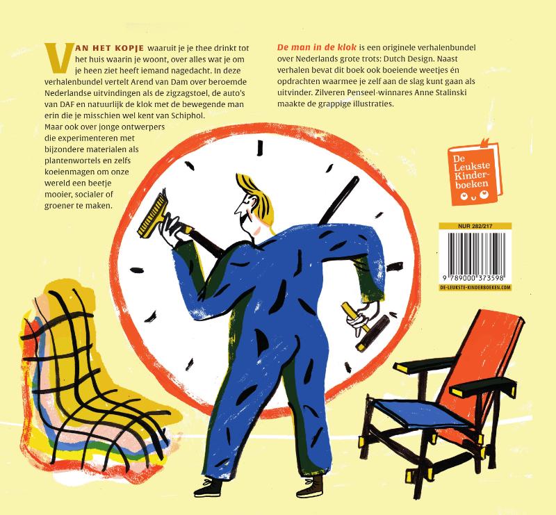 Achterkant van De man in de klok