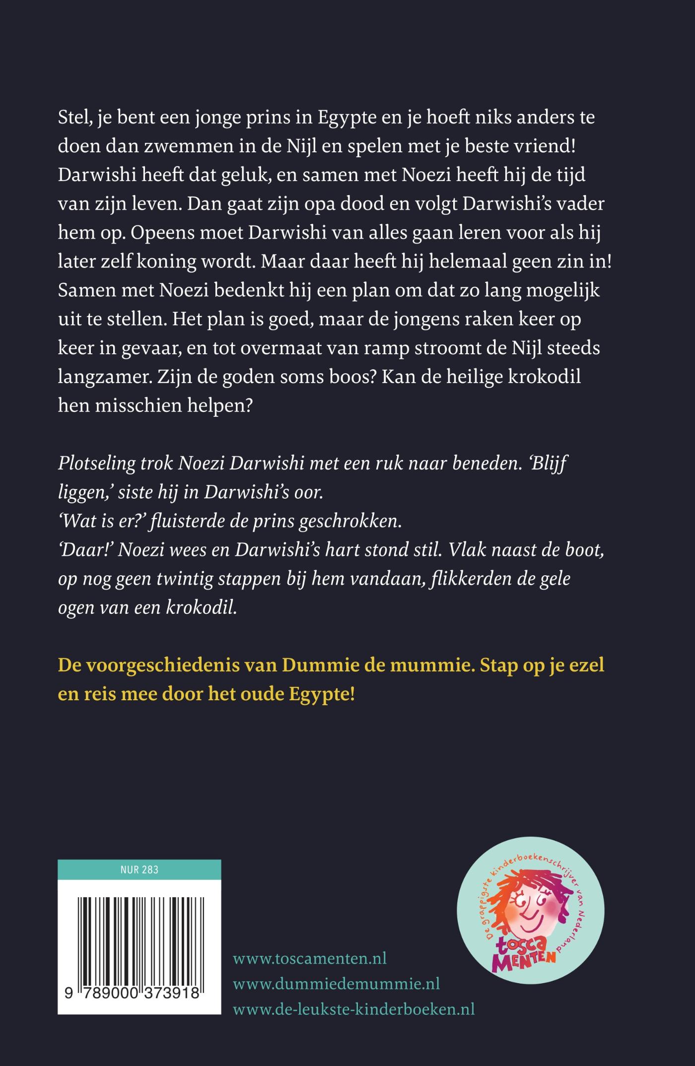 Achterkant van Een jonge prins in het oude Egypte