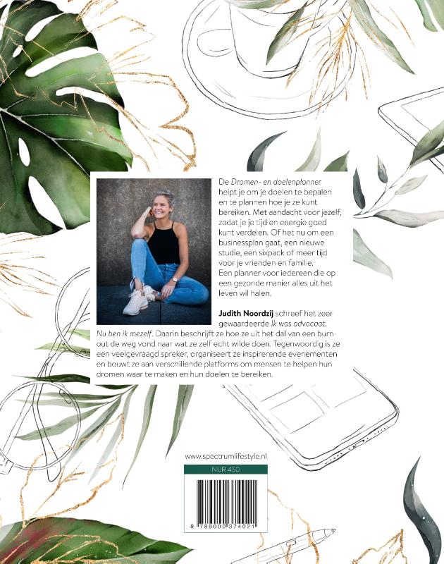 Achterkant van Dromen- en doelenplanner