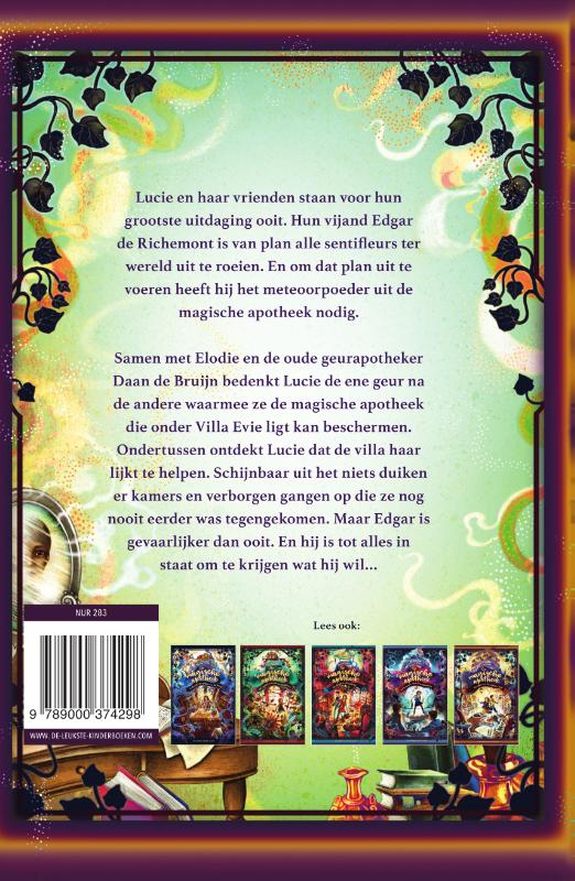 Achterkant van De erfenis van Villa Evie