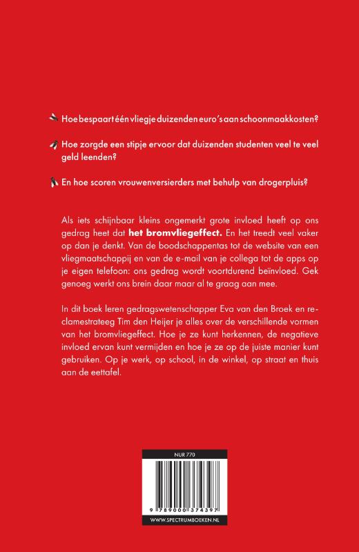 Achterkant van Het bromvliegeffect