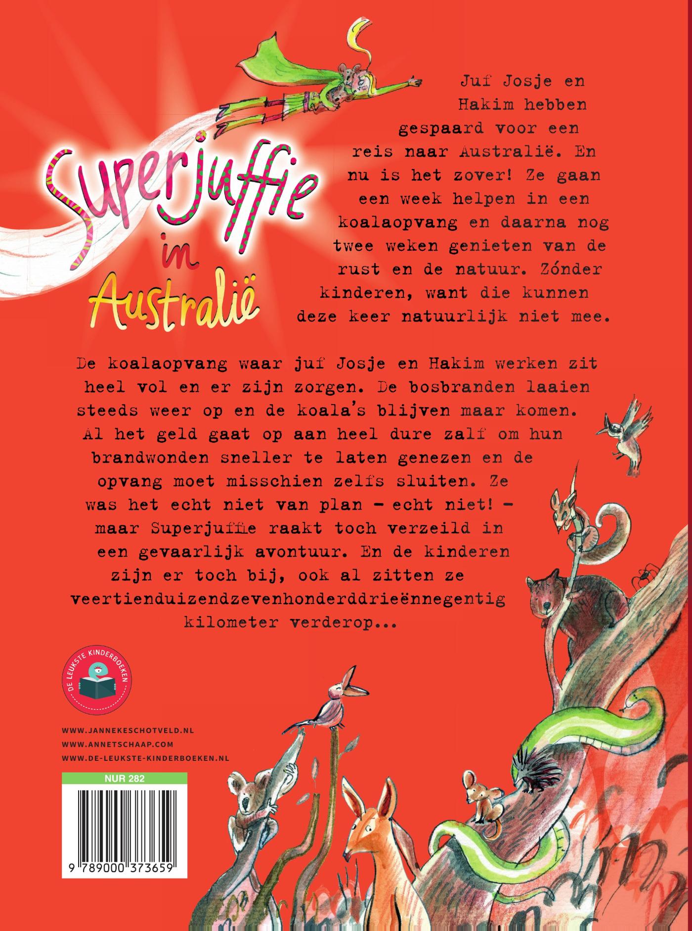 Achterkant van Superjuffie in Australië