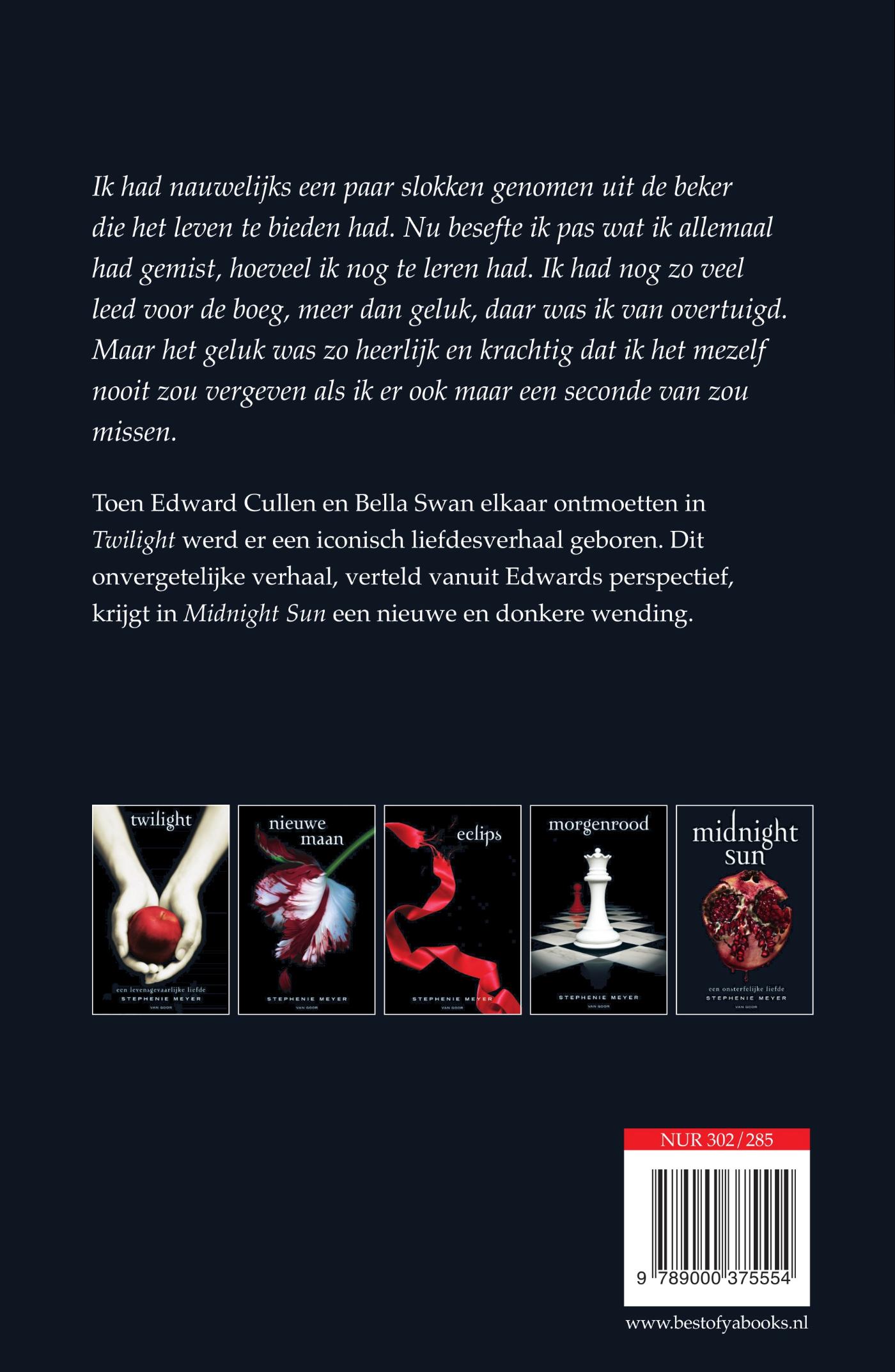 Achterkant van Midnight Sun