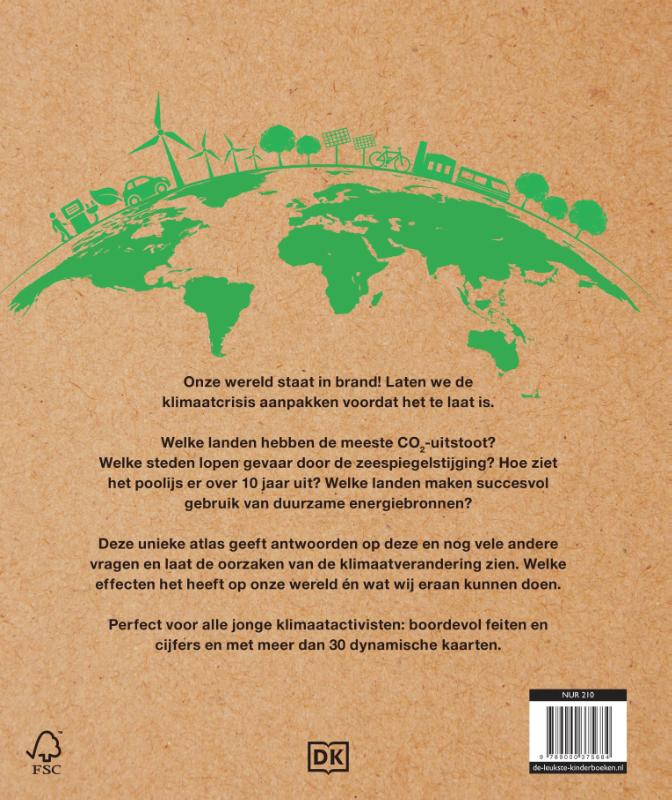 Achterkant van Atlas van de klimaatverandering