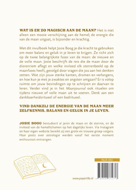 Achterkant van Maanjournal