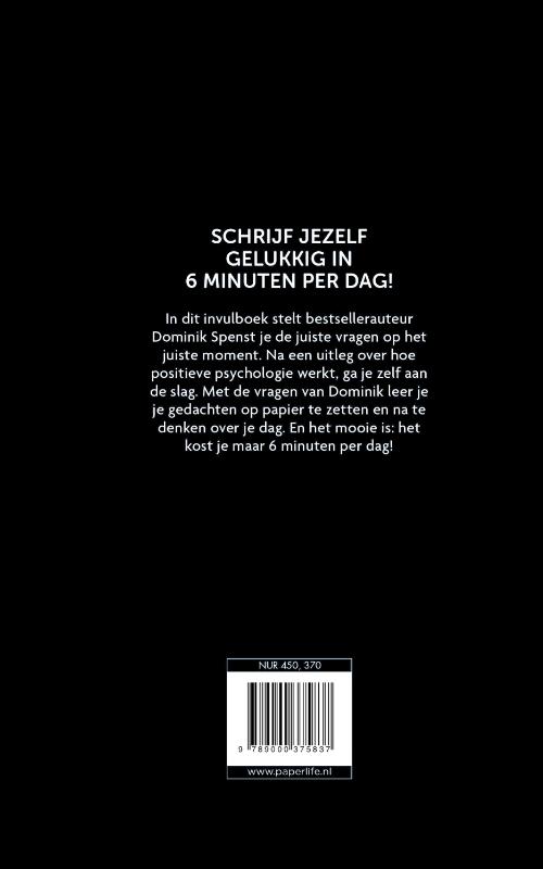 Achterkant van Het 6 minuten dagboek