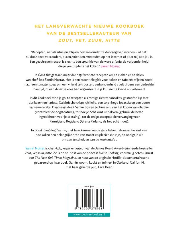 Achterkant van Good things