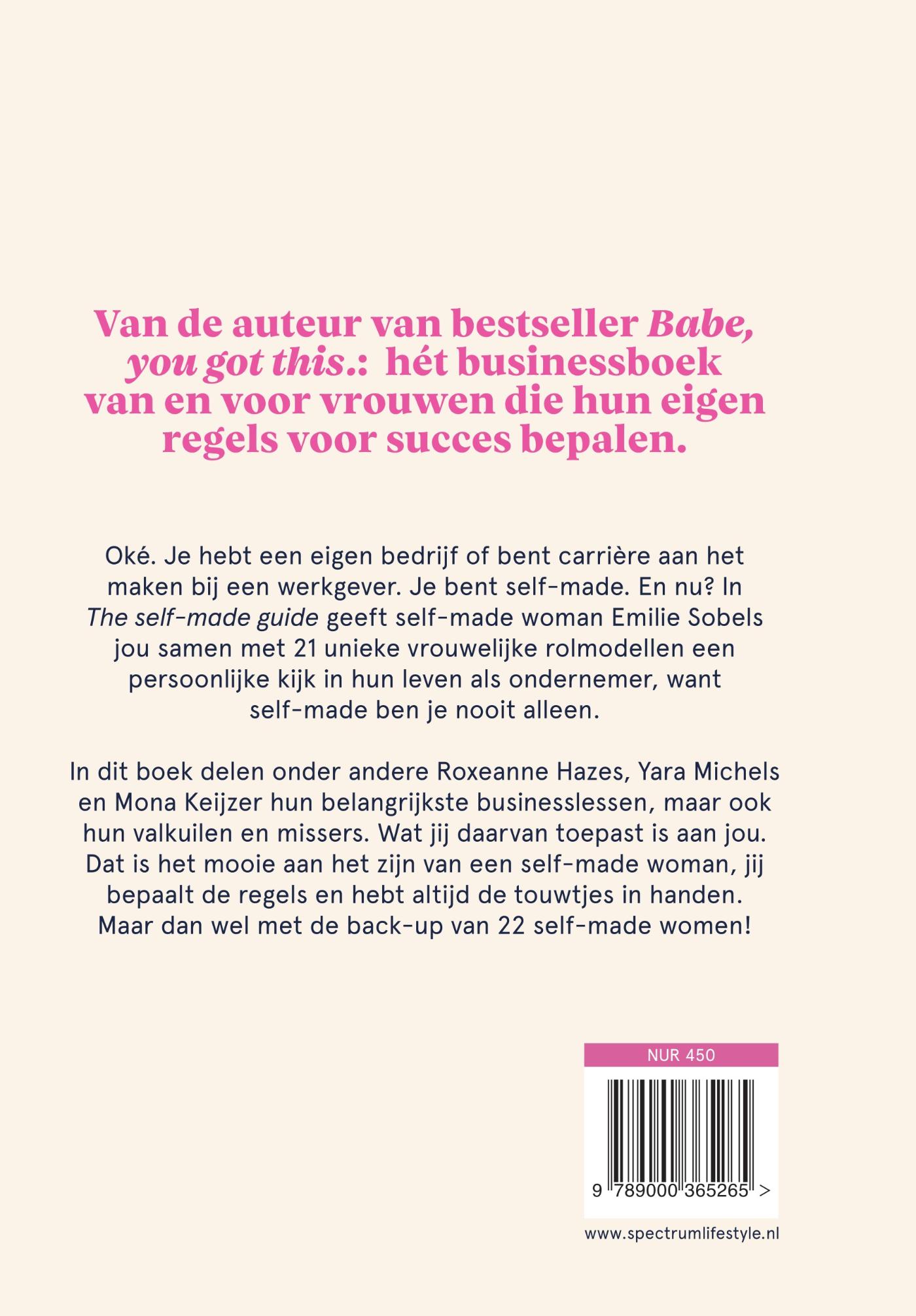 Achterkant van The self-made guide