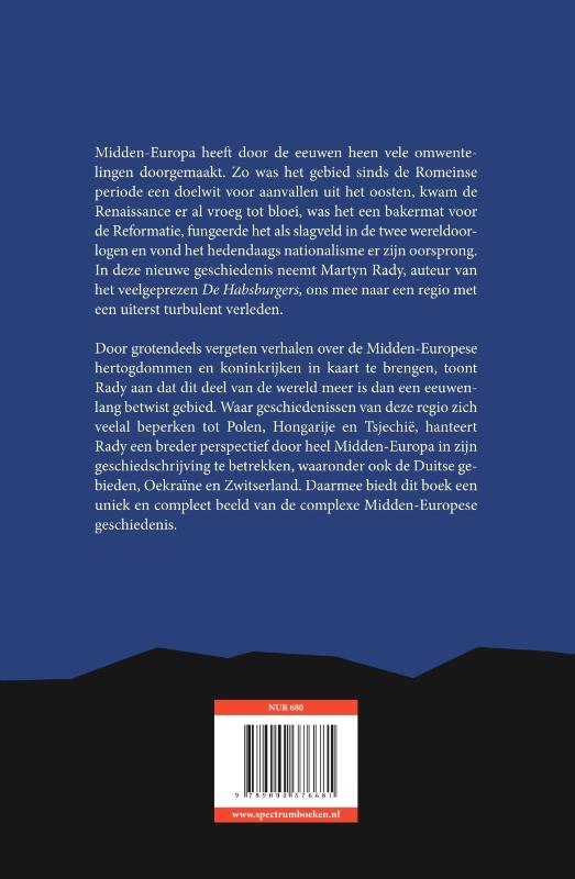 Achterkant van De koninkrijken van Midden-Europa