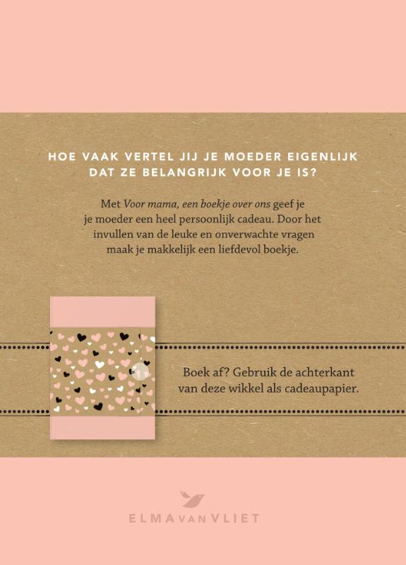 Achterkant van Voor mama