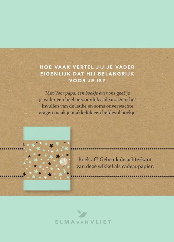 Achterkant van Voor papa