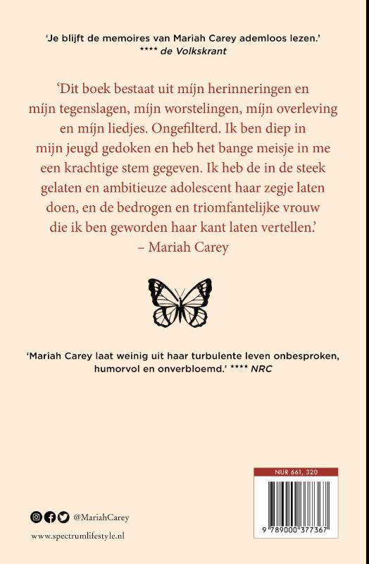 Achterkant van Mariah Carey
