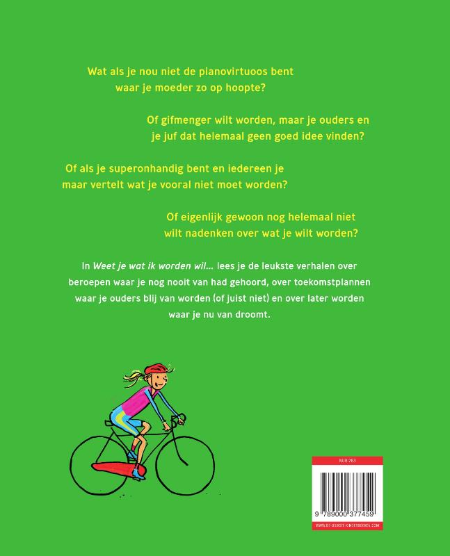 Achterkant van Weet je wat ik worden wil…