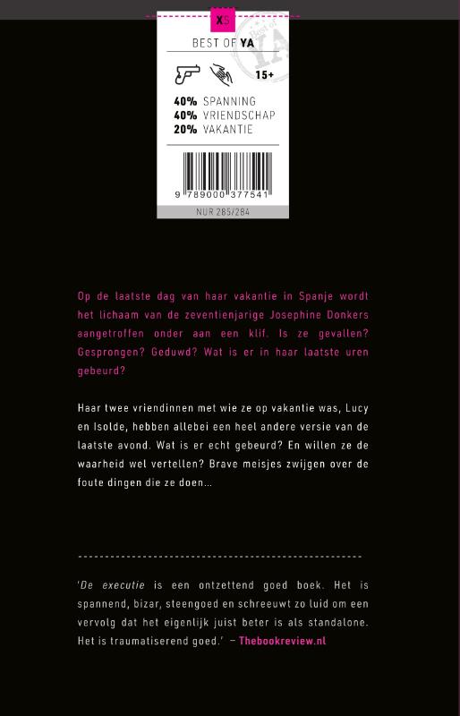 Achterkant van De laatste uren van Josephine Donkers