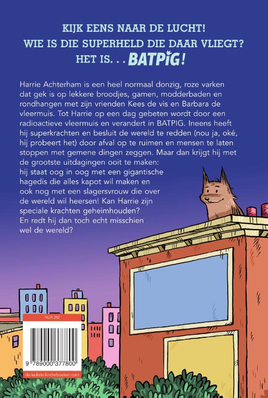 Achterkant van Een big vliegt uit