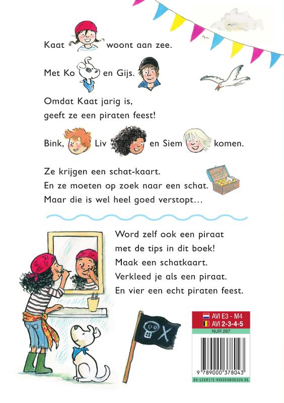 Achterkant van De bende van piraat Kaat!