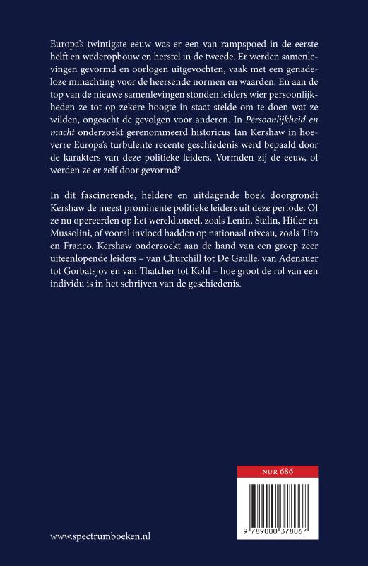 Achterkant van Persoonlijkheid en macht