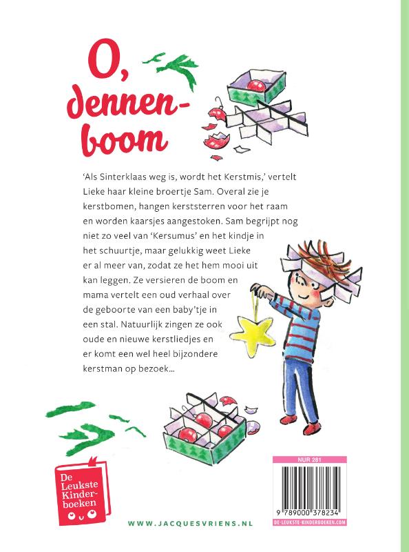 Achterkant van O, dennenboom