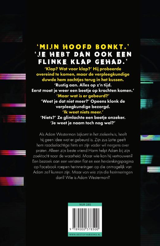 Achterkant van Wie is Adam Westerman?