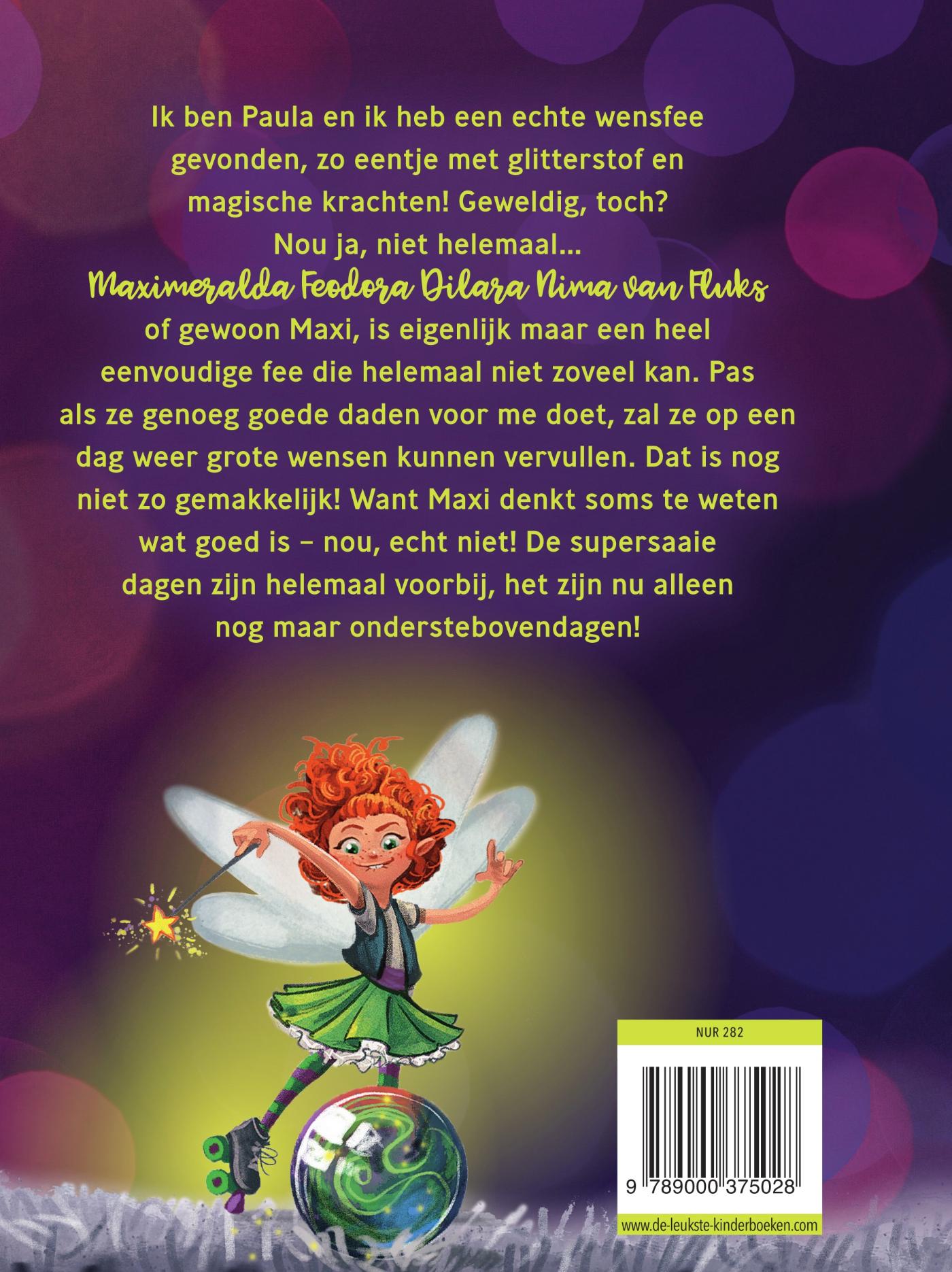 Achterkant van Maxi van Fluks - Een eigenwijze fee