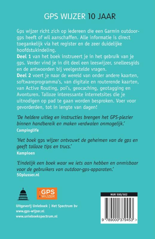 Achterkant van GPS Wijzer