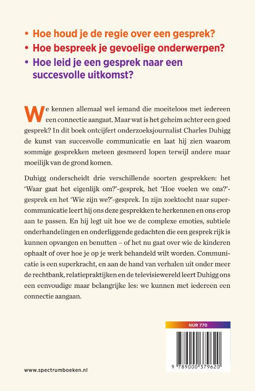 Achterkant van Supercommunicatie