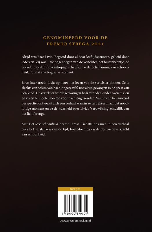 Achterkant van Het leek schoonheid