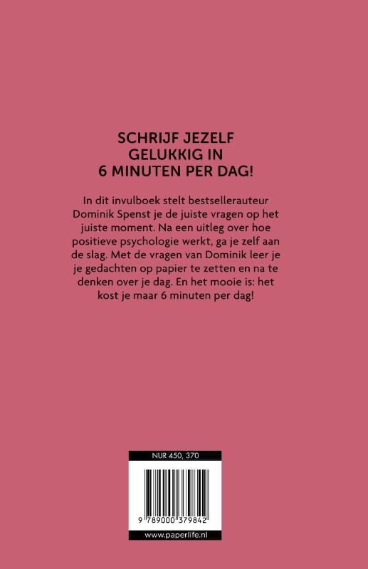 Achterkant van Het 6 minuten dagboek