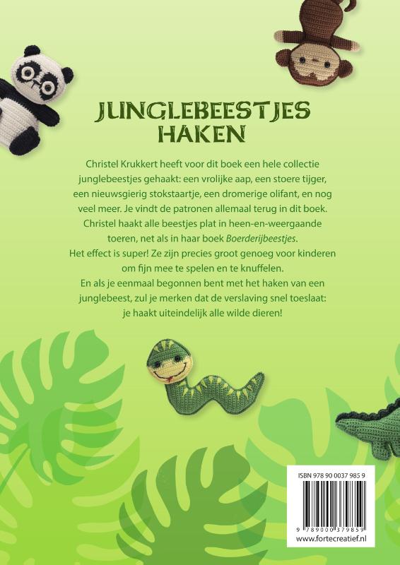Achterkant van Junglebeestjes haken