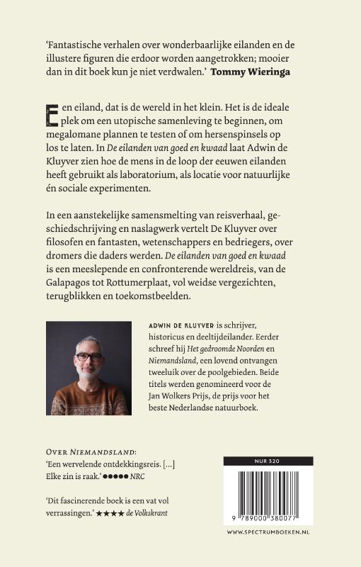 Achterkant van De eilanden van goed en kwaad