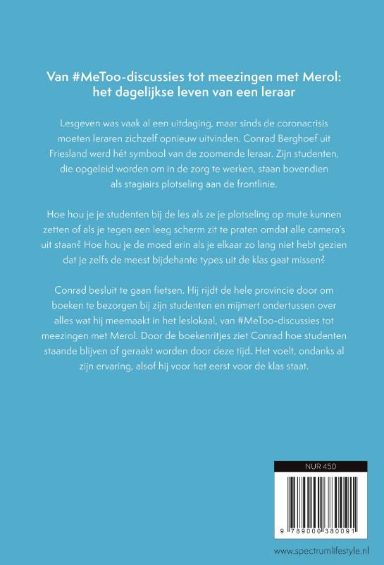 Achterkant van Leraar op de fiets