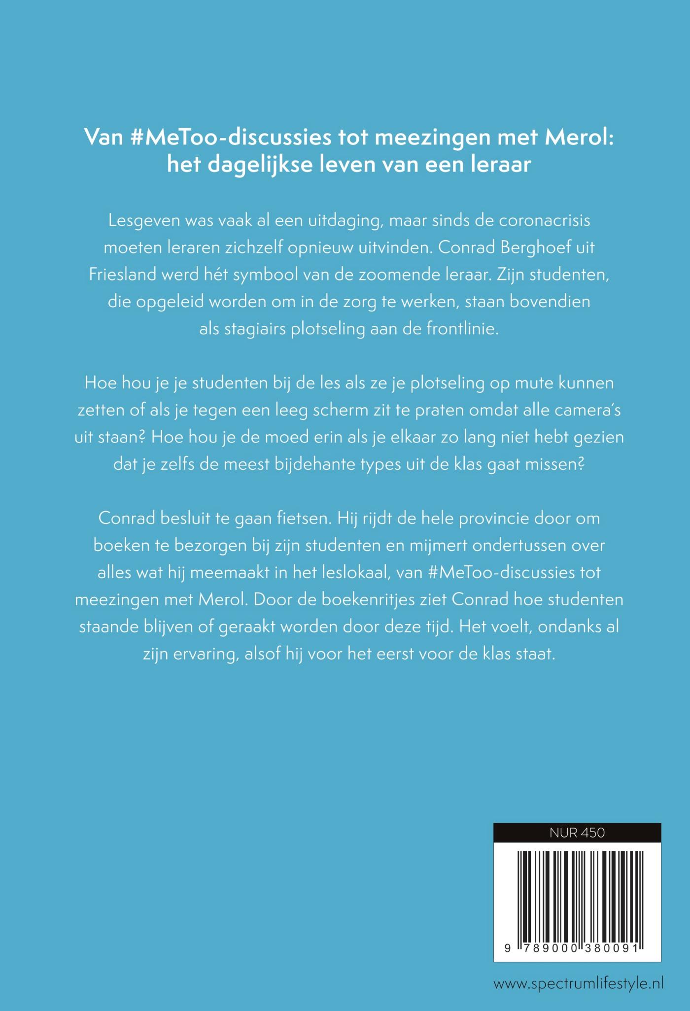 Achterkant van Leraar op de fiets