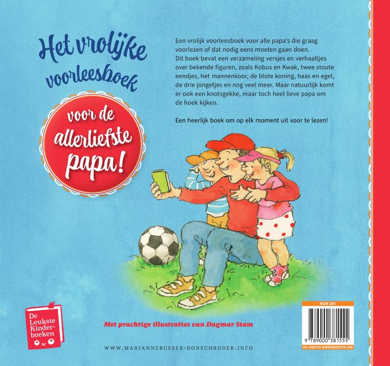 Achterkant van Het vrolijke voorleesboek voor de allerliefste papa!