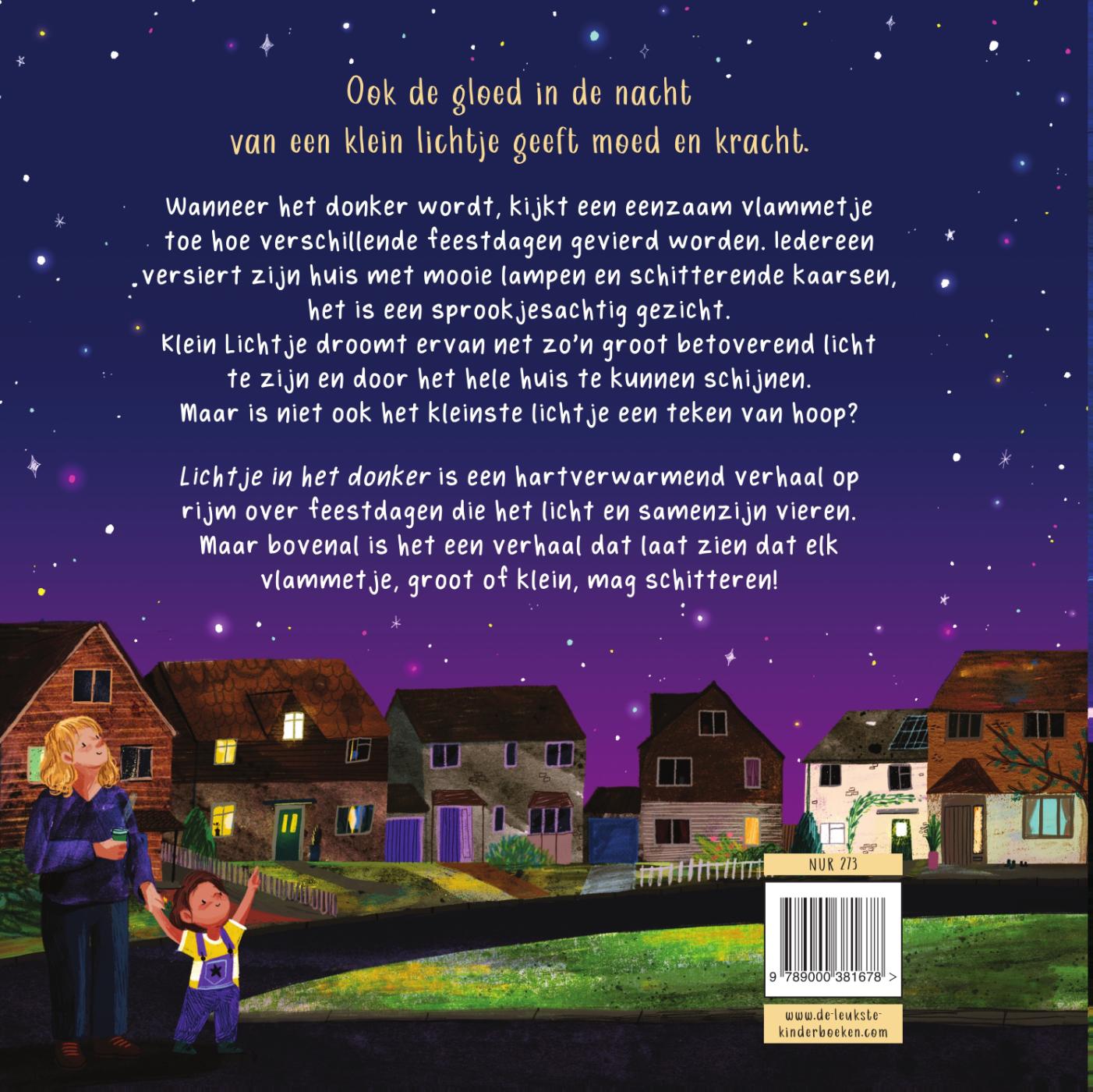 Achterkant van Lichtje in het donker